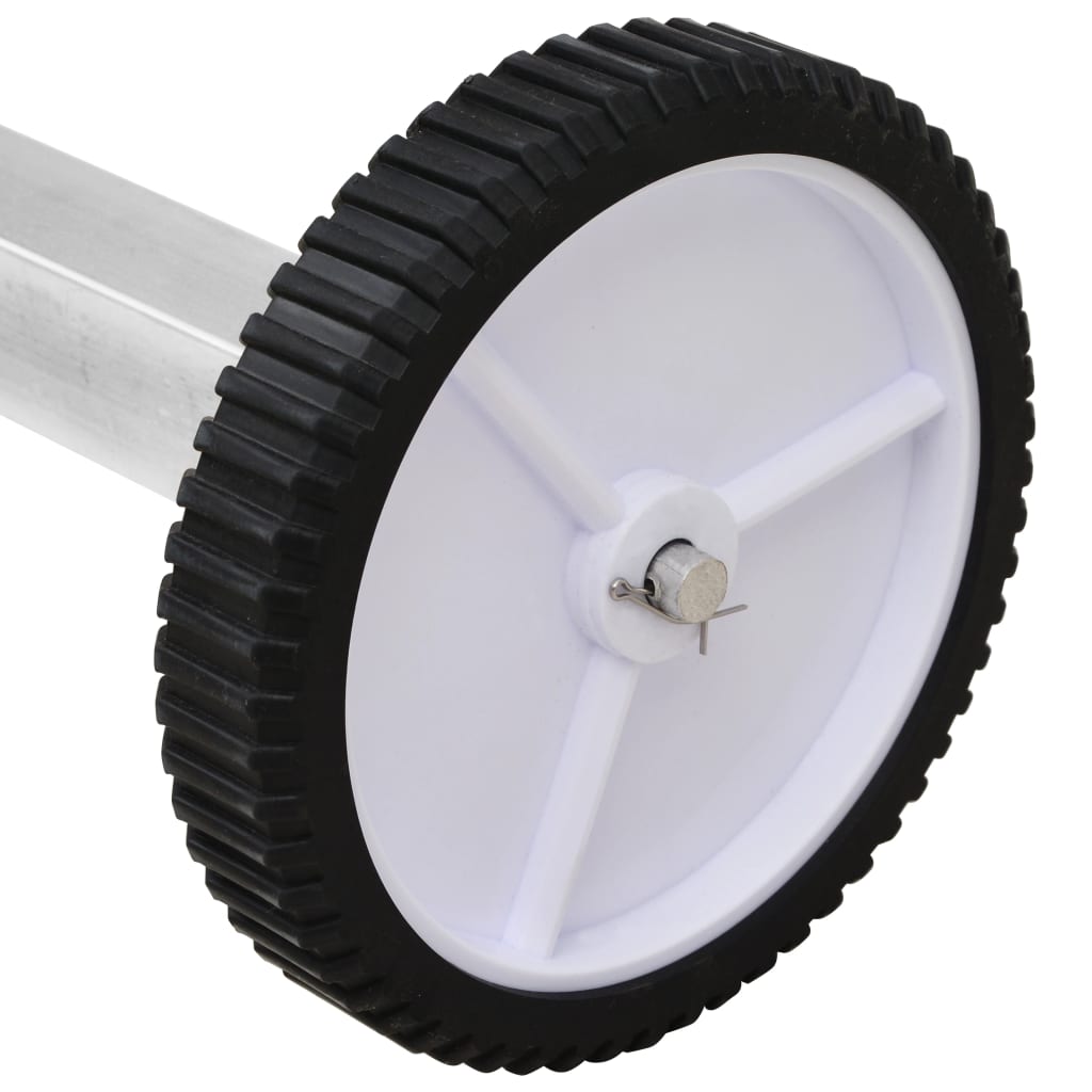 Enrolador para cobertura de piscina com base em aço inoxidável