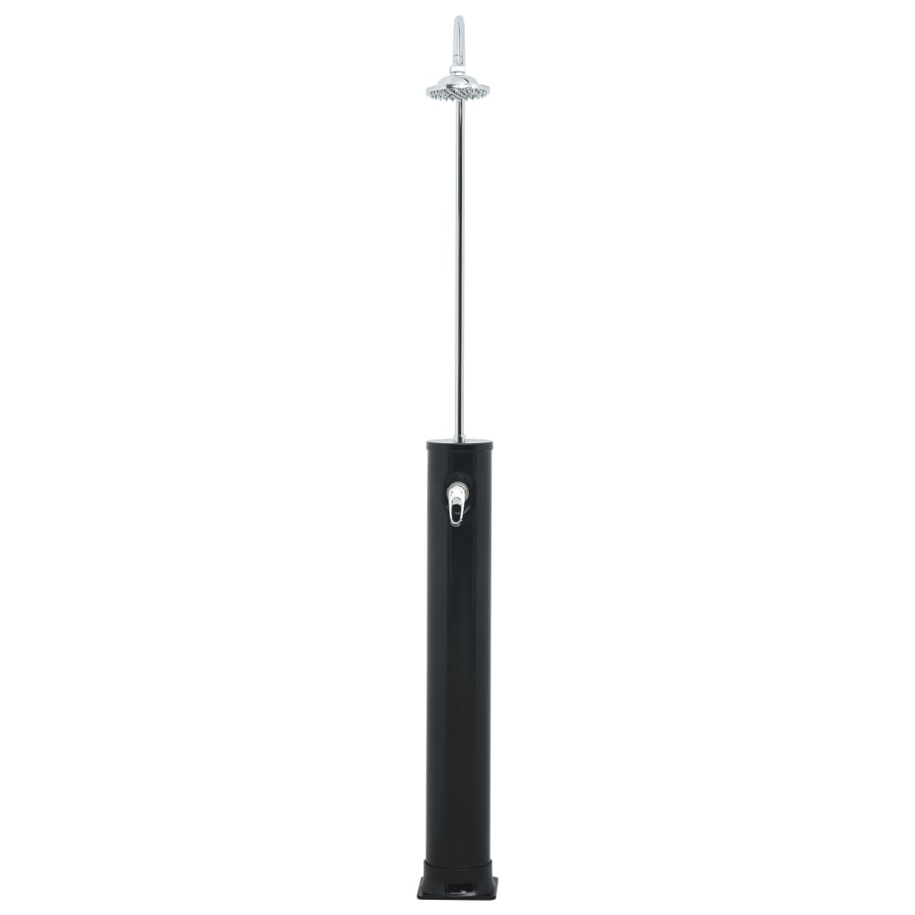 Solar shower 214 cm 20 L black
