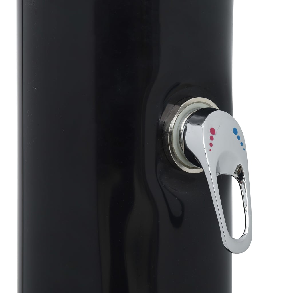 Solar shower 214 cm 20 L black