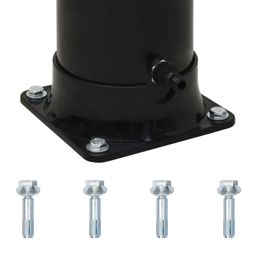 Solar shower 214 cm 20 L black