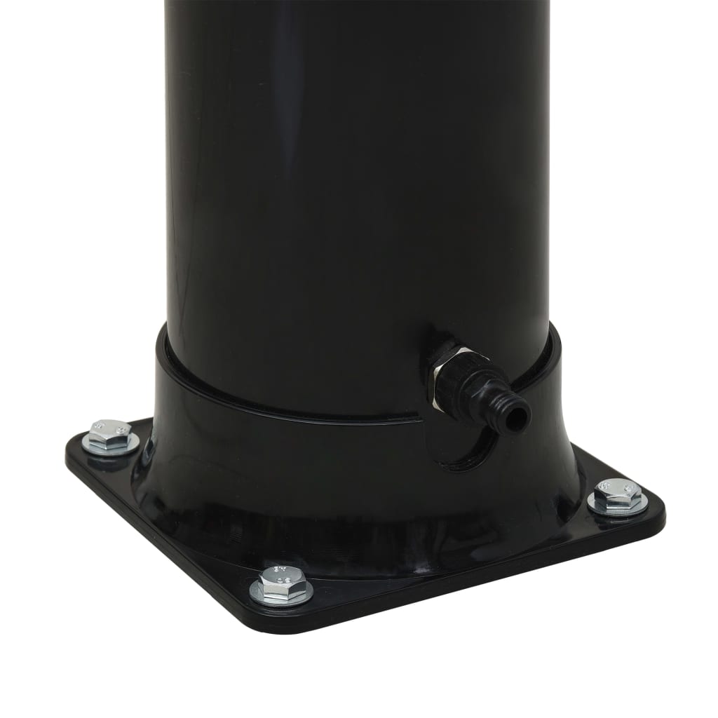 Solar shower 214 cm 20 L black
