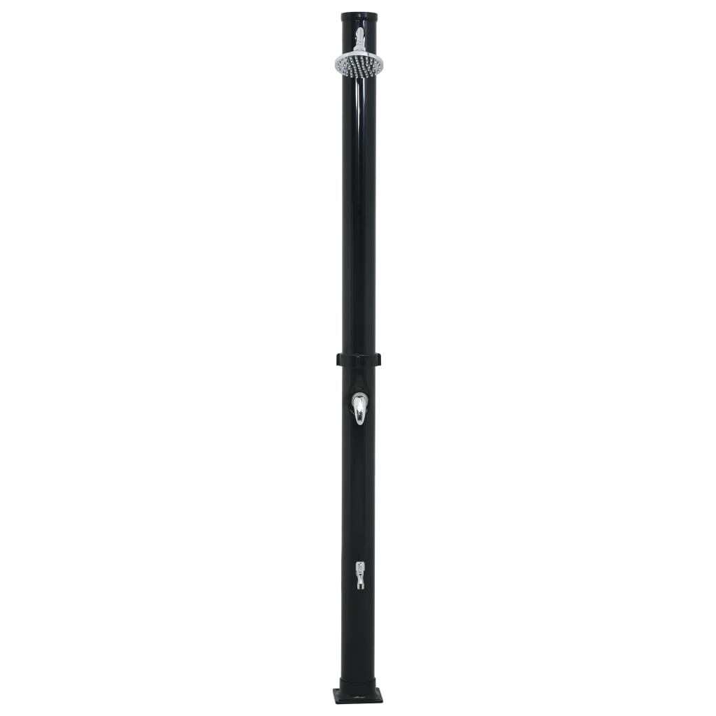Solar shower 220 cm 20 L black