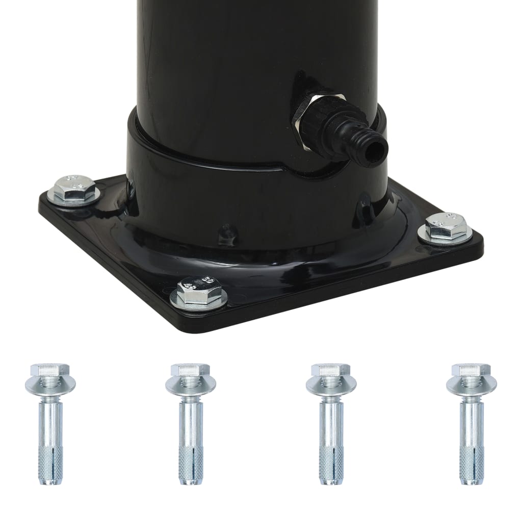 Solar shower 220 cm 20 L black