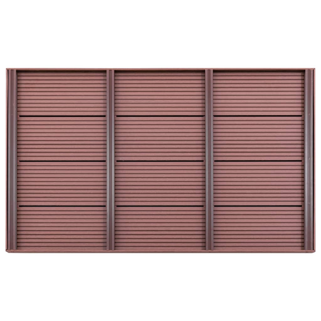 Solar shower platform 101x63x5.5 cm WPC brown