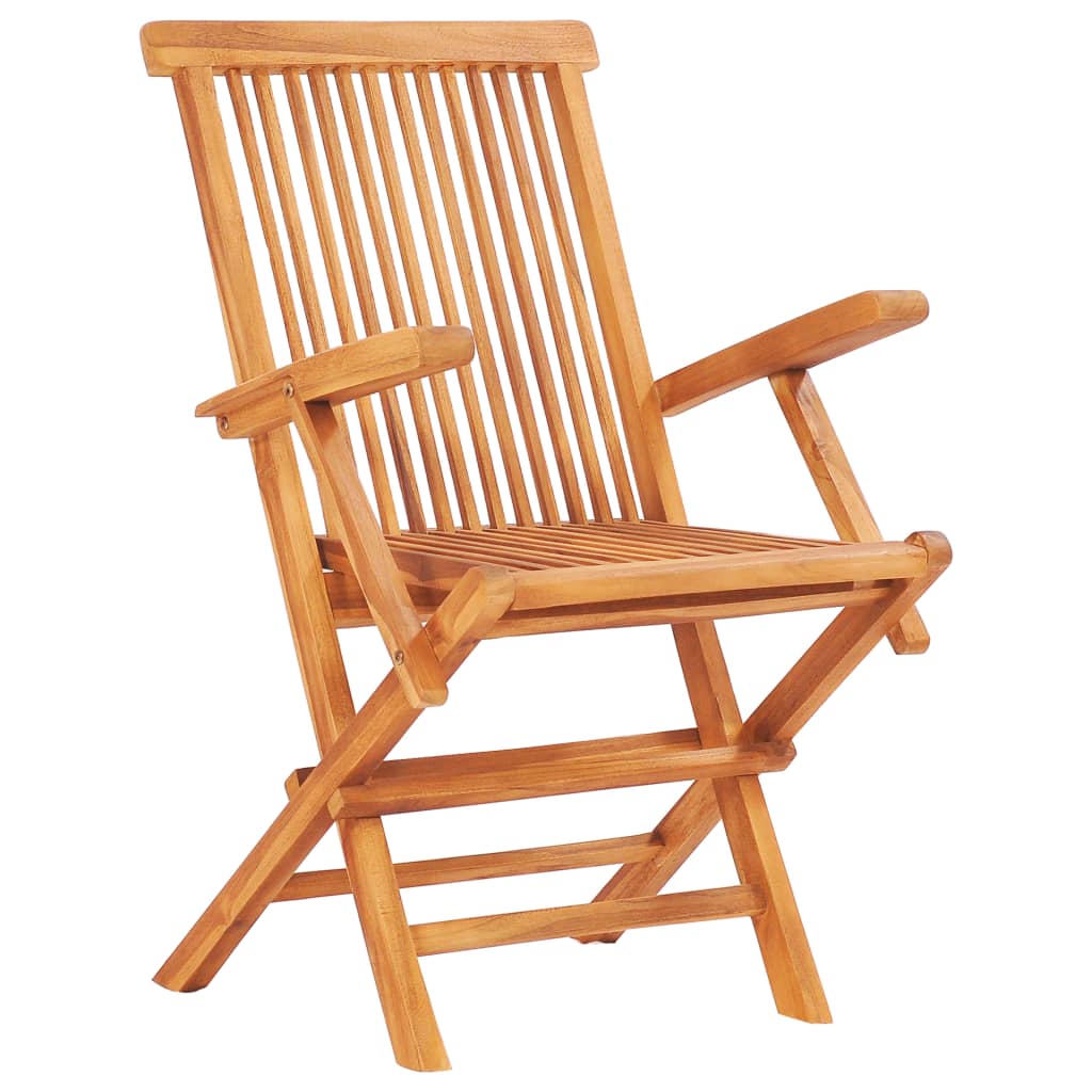 7 pcs Outdoor Folding Dining Set Solid Teak Wood