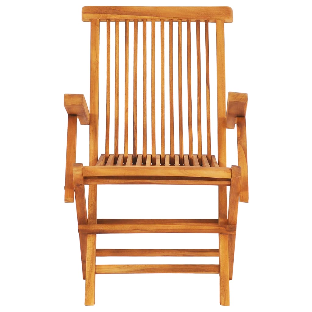7 pcs Outdoor Folding Dining Set Solid Teak Wood