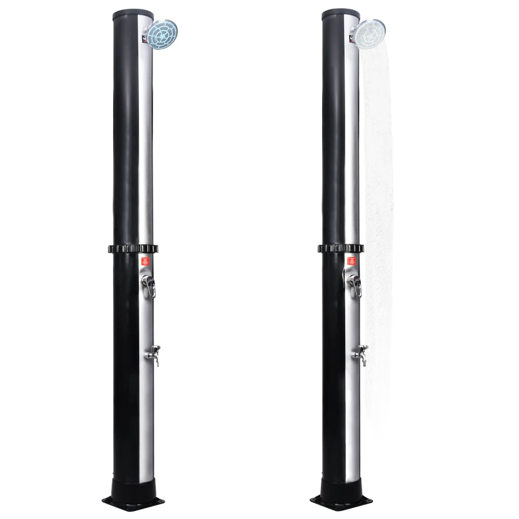 Outdoor solar shower with head and tap 40 L