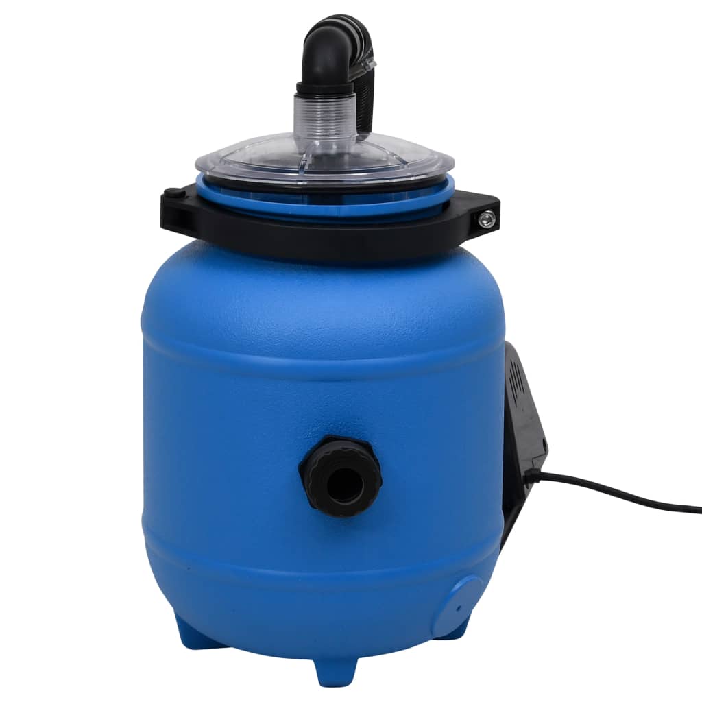 Swimming pool filter pump 4 m³/h black and blue