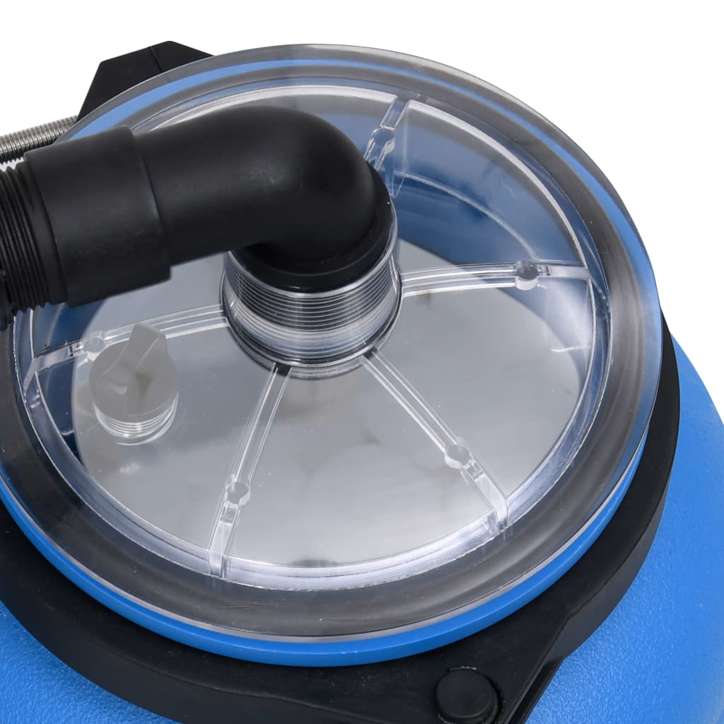 Swimming pool filter pump 4 m³/h black and blue