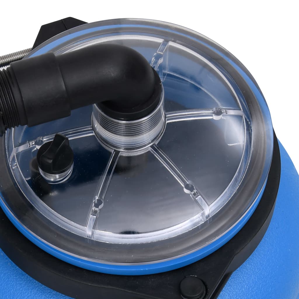 Swimming pool filter pump 4 m³/h black and blue