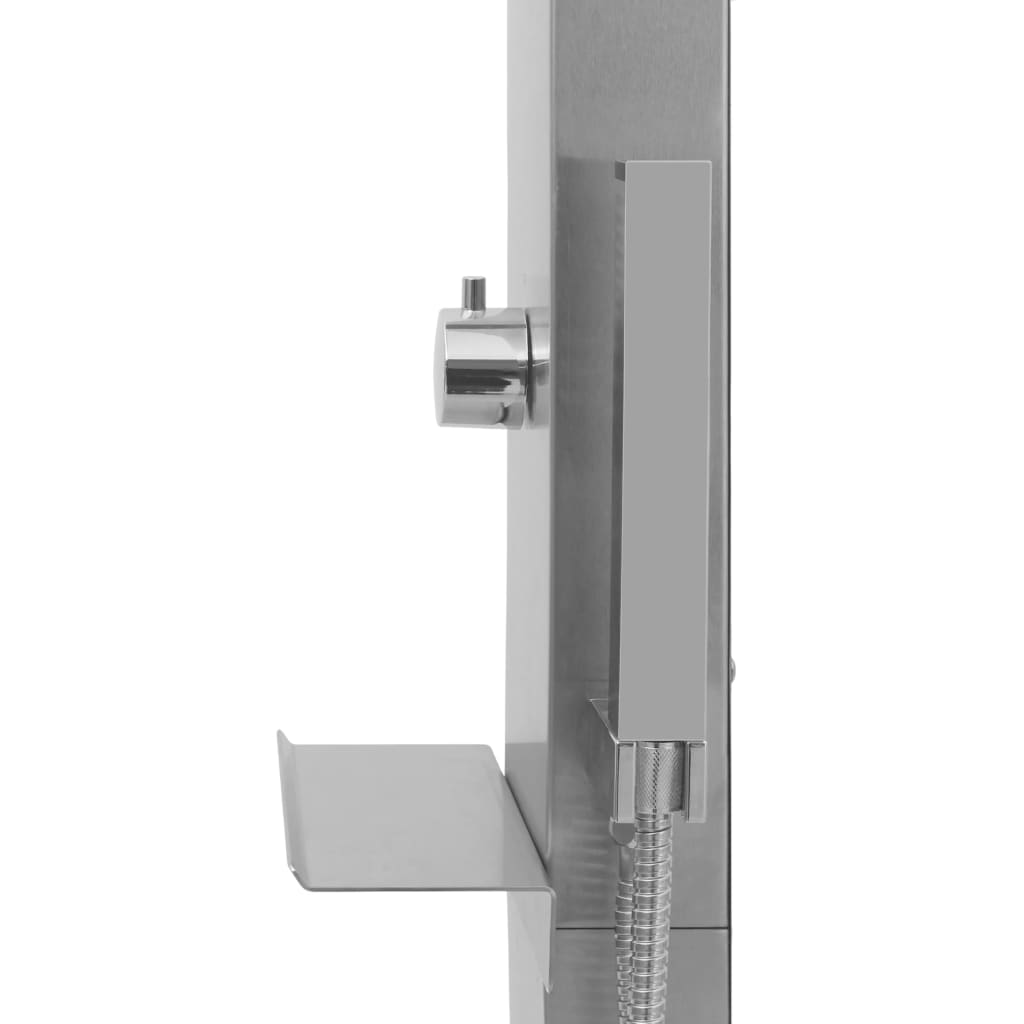 Chuveiro para exterior com base WPC aço inoxidável