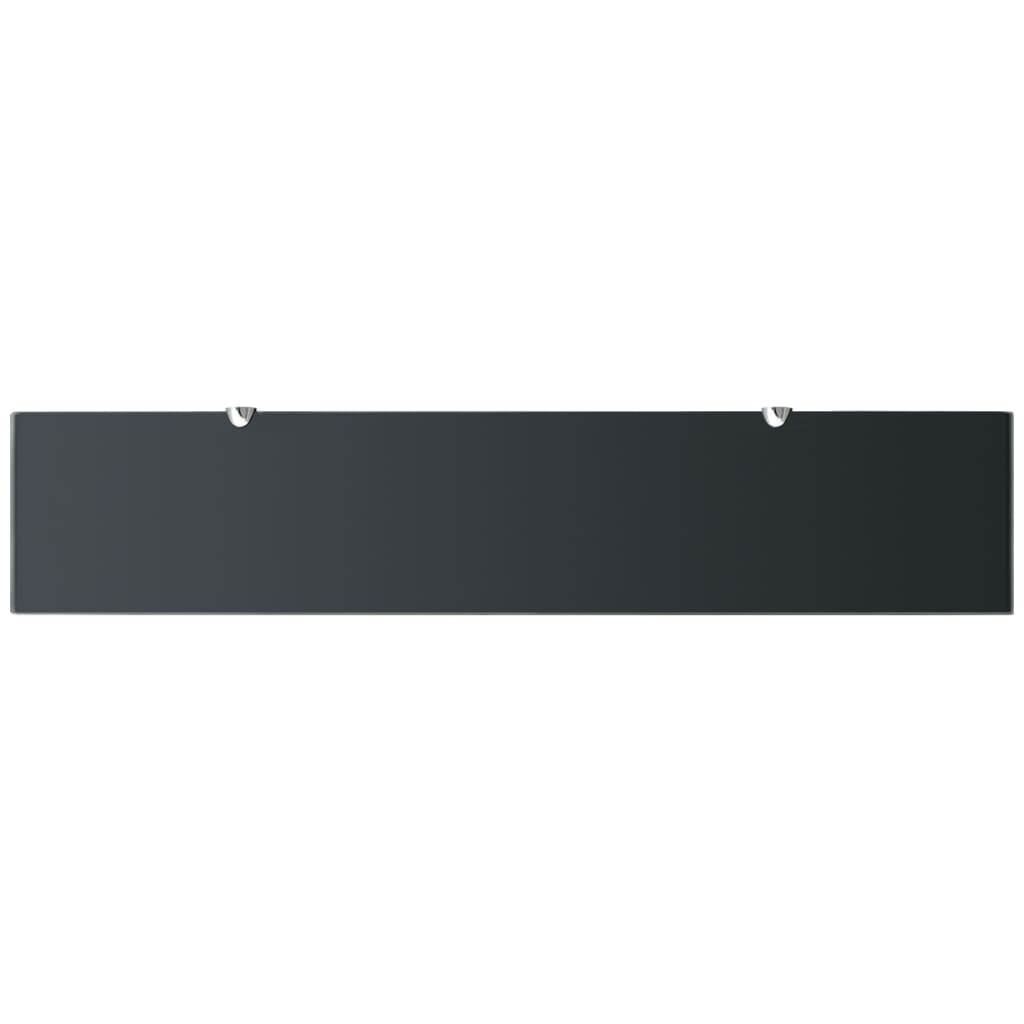 Prateleiras flutuantes 2 pcs vidro 100x20 cm 8 mm