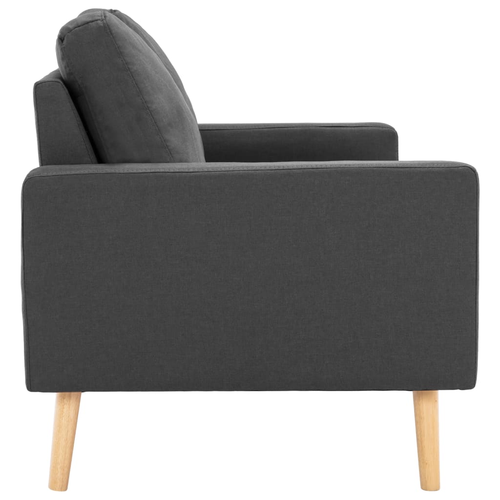 2-seater sofa in dark grey fabric