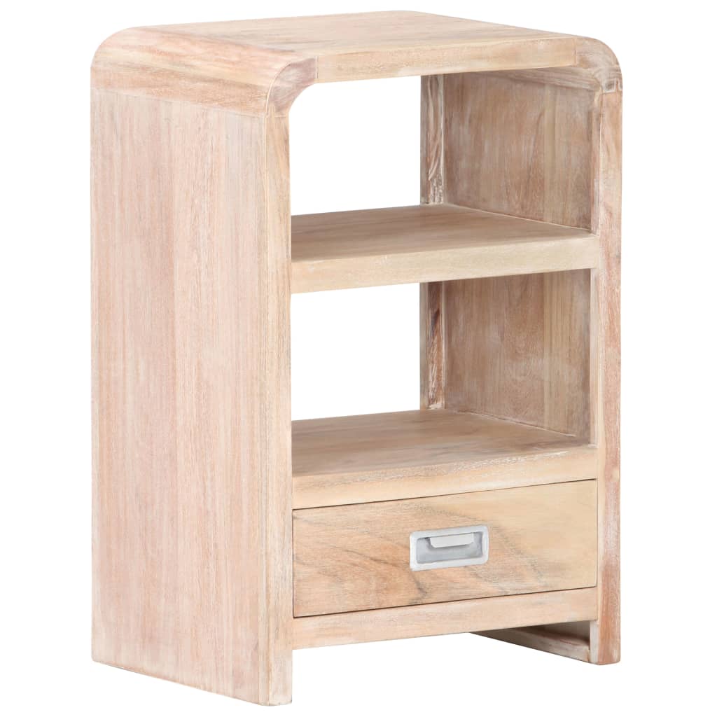 Mesa de cabeceira 40x30x60 cm madeira de acácia maciça