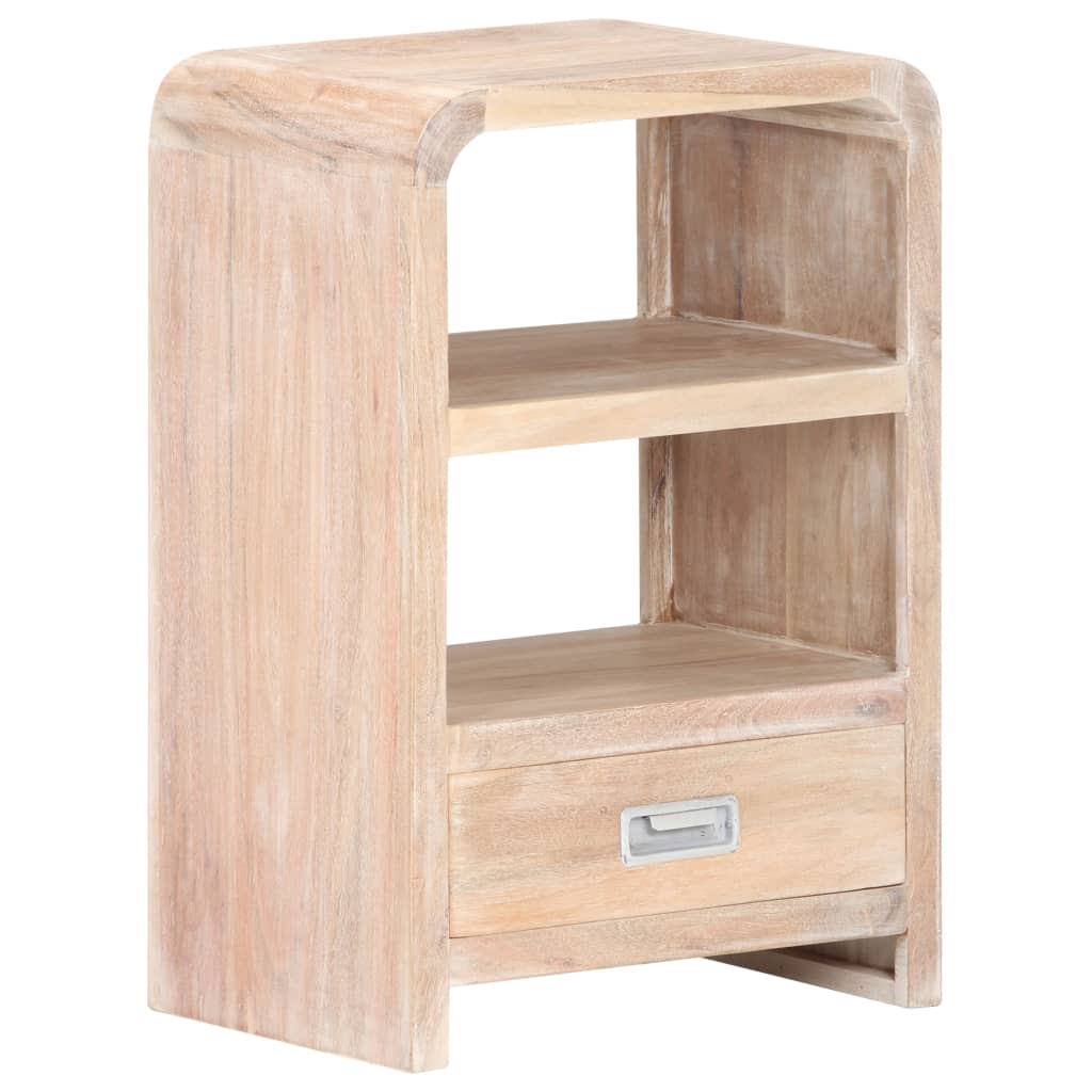 Mesa de cabeceira 40x30x60 cm madeira de acácia maciça