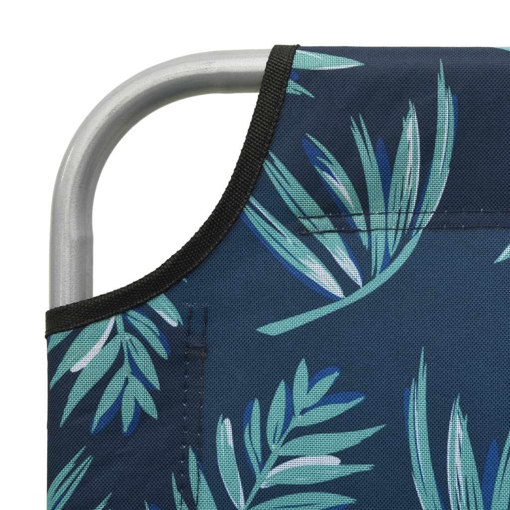 Espreguiçadeira com toldo aço estampagem de folhas