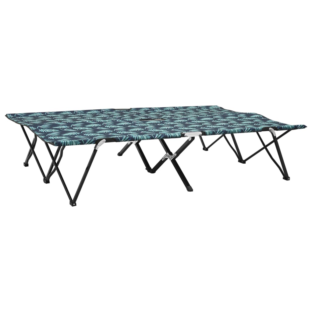 Folding sun lounger/bed for 2 people, steel stamping sheet