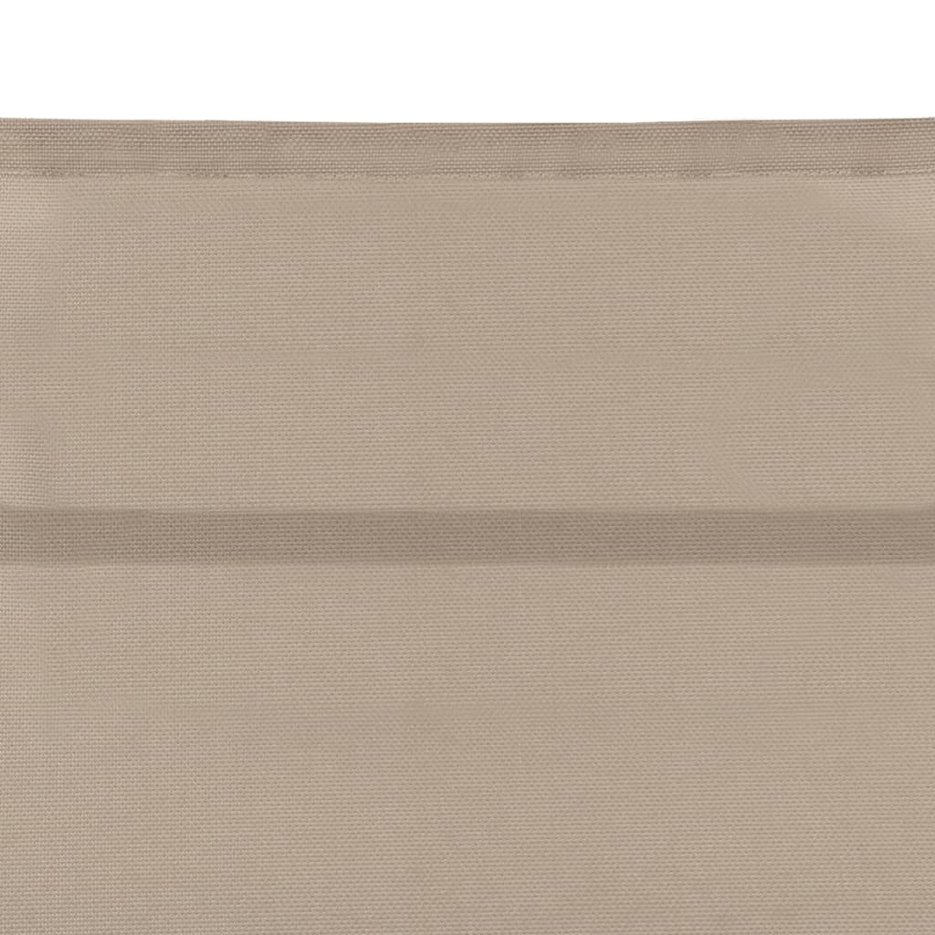 Textilene and aluminum sun lounger in cream color