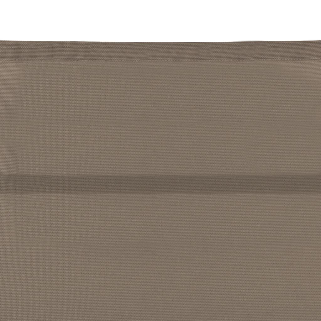 Textilene and aluminium sun lounger in grey-brown