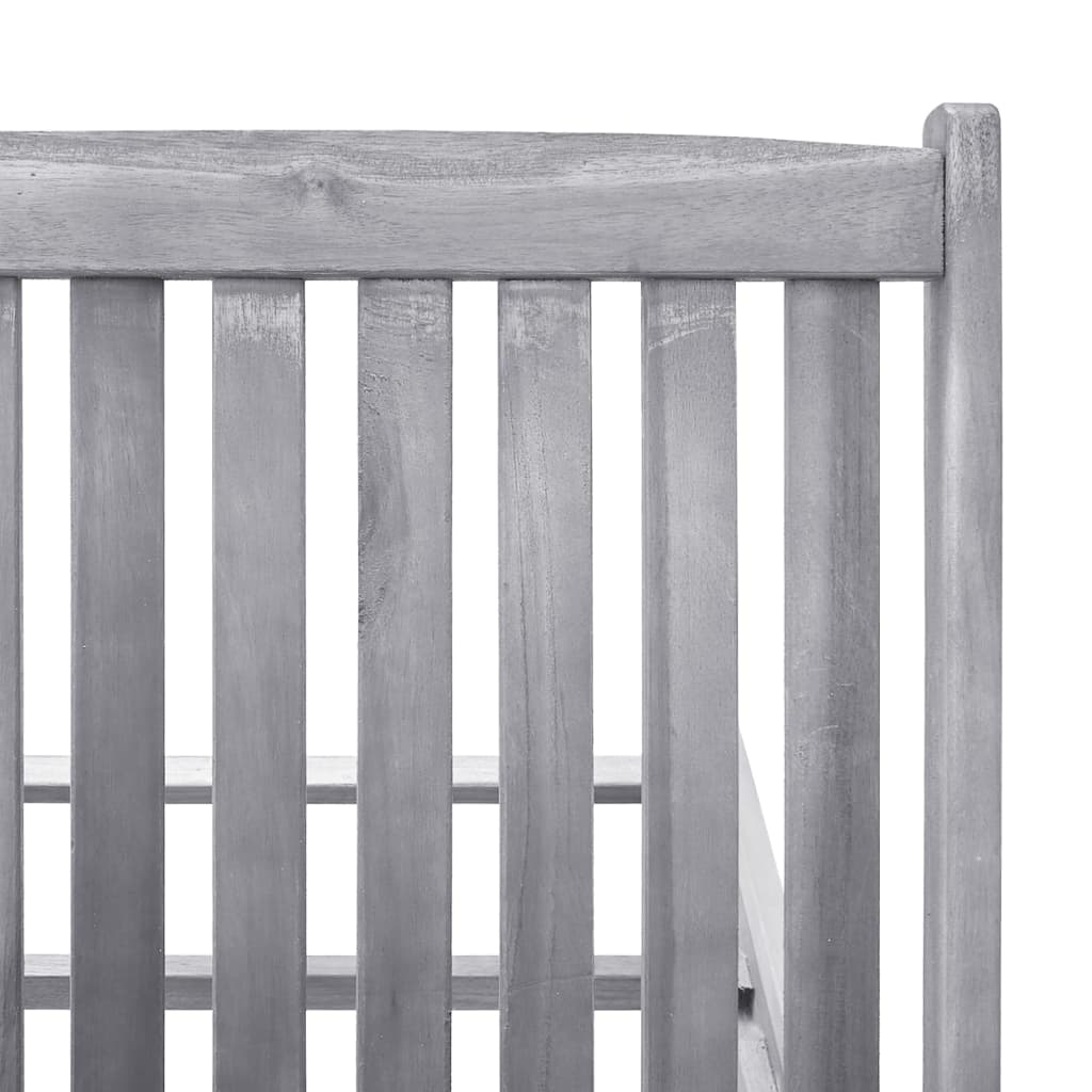 Sun lounger in solid acacia wood