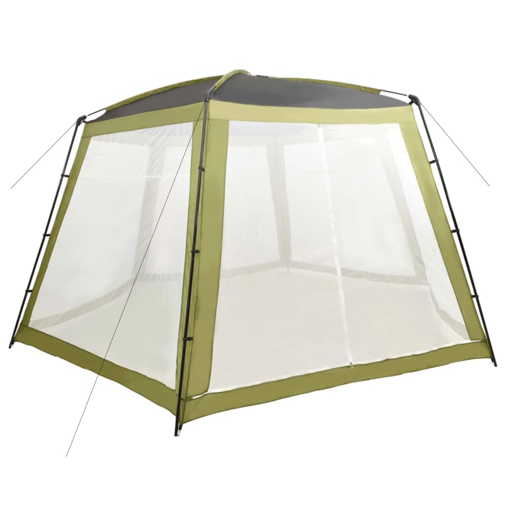 Pool tent 590x520x250 cm green fabric
