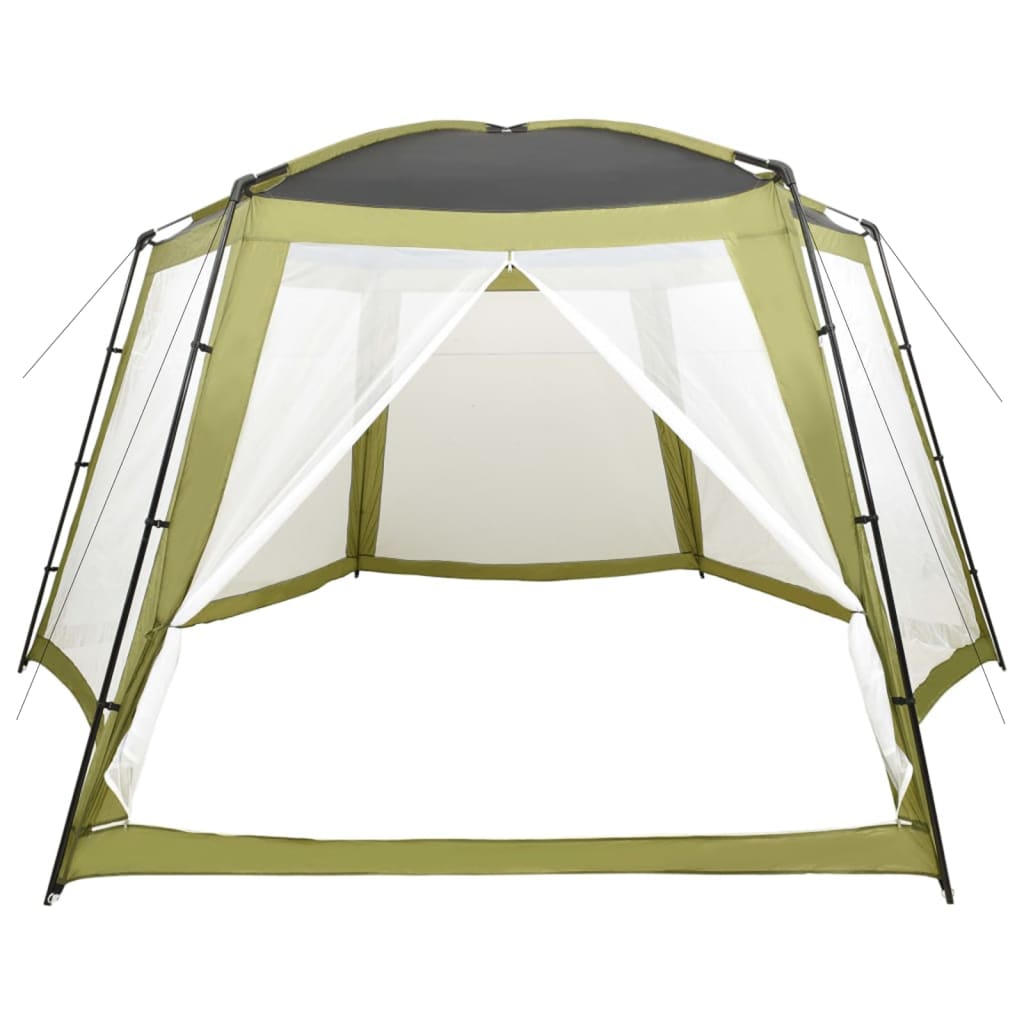 Pool tent 590x520x250 cm green fabric