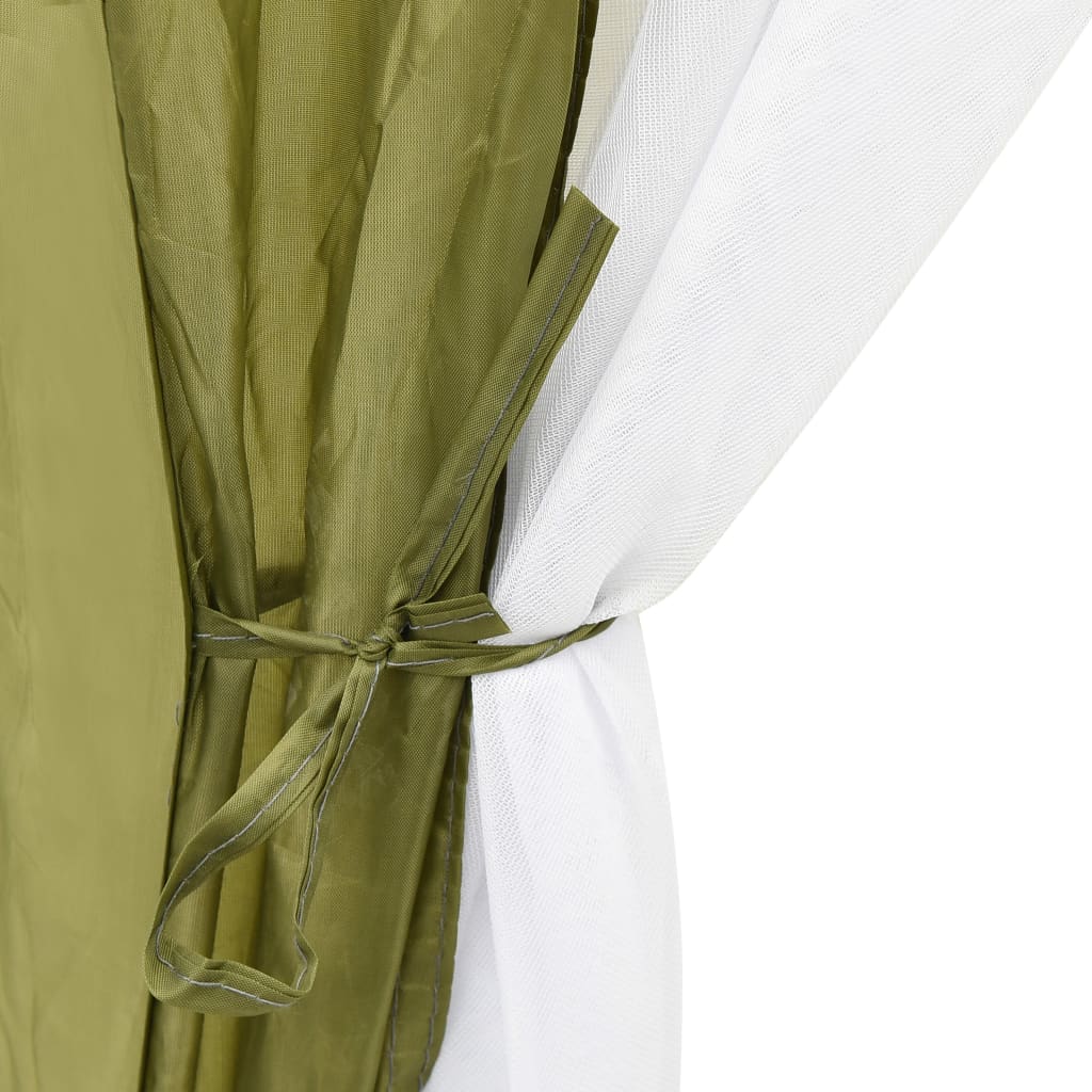 Pool tent 660x580x250 cm green fabric