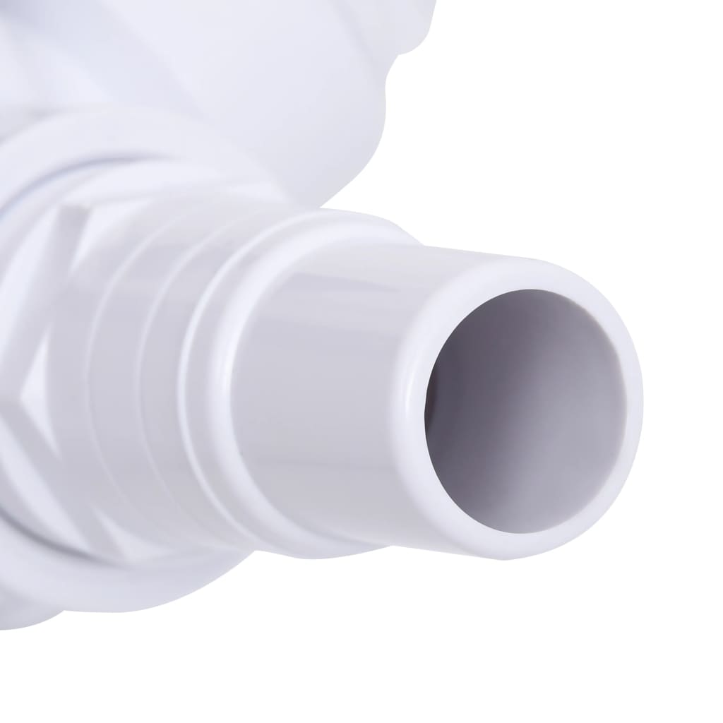 3-Way Ball Valve for Swimming Pool White and Black