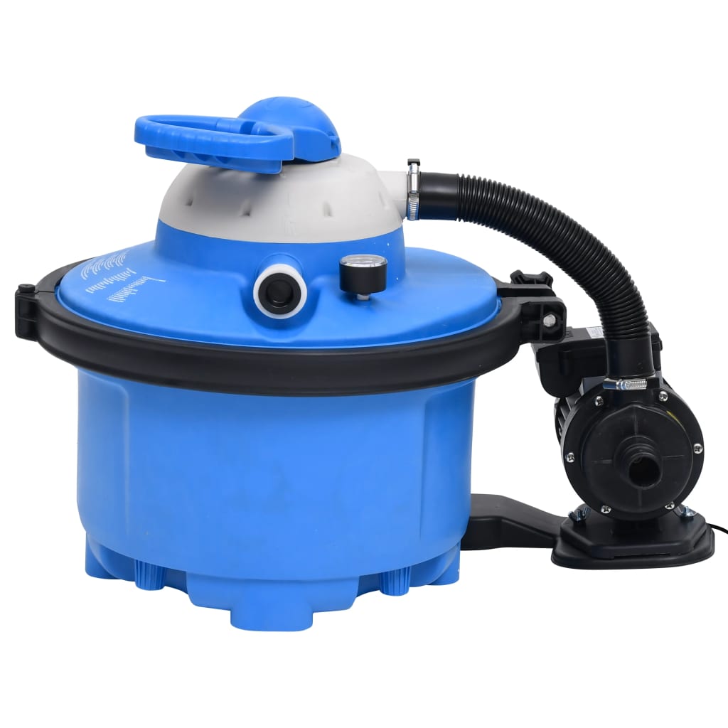 Sand filter pump 385x620x432 mm 200 W 25 L blue and black