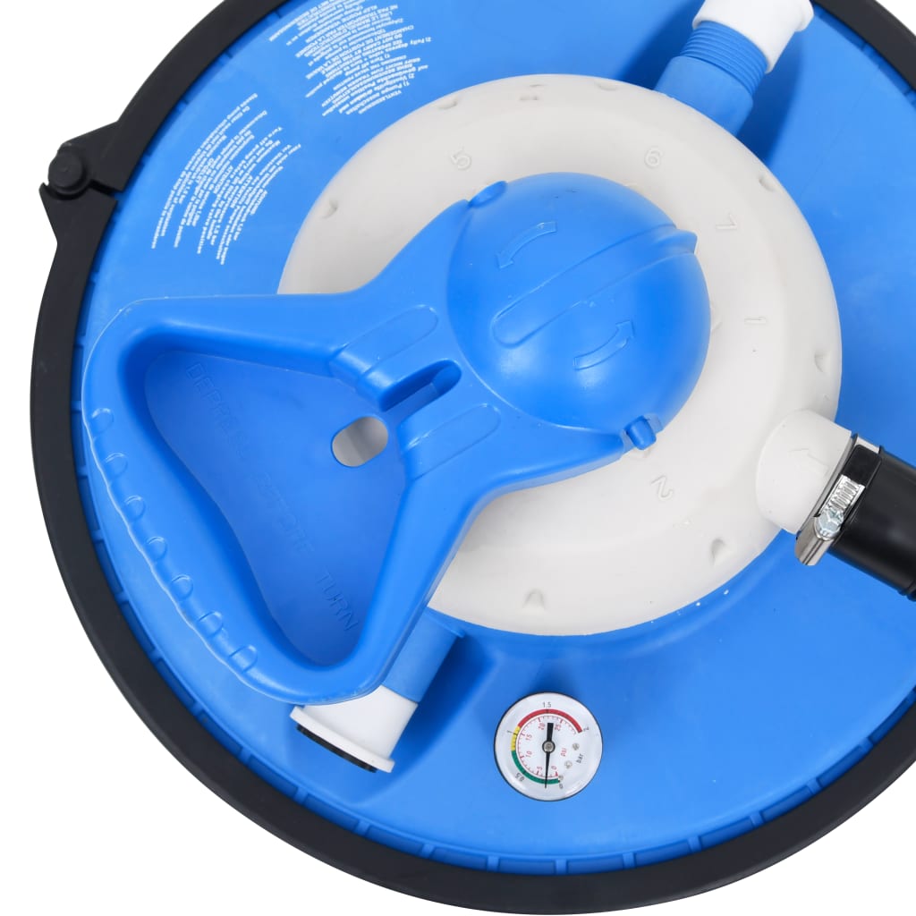 Sand filter pump 385x620x432 mm 200 W 25 L blue and black