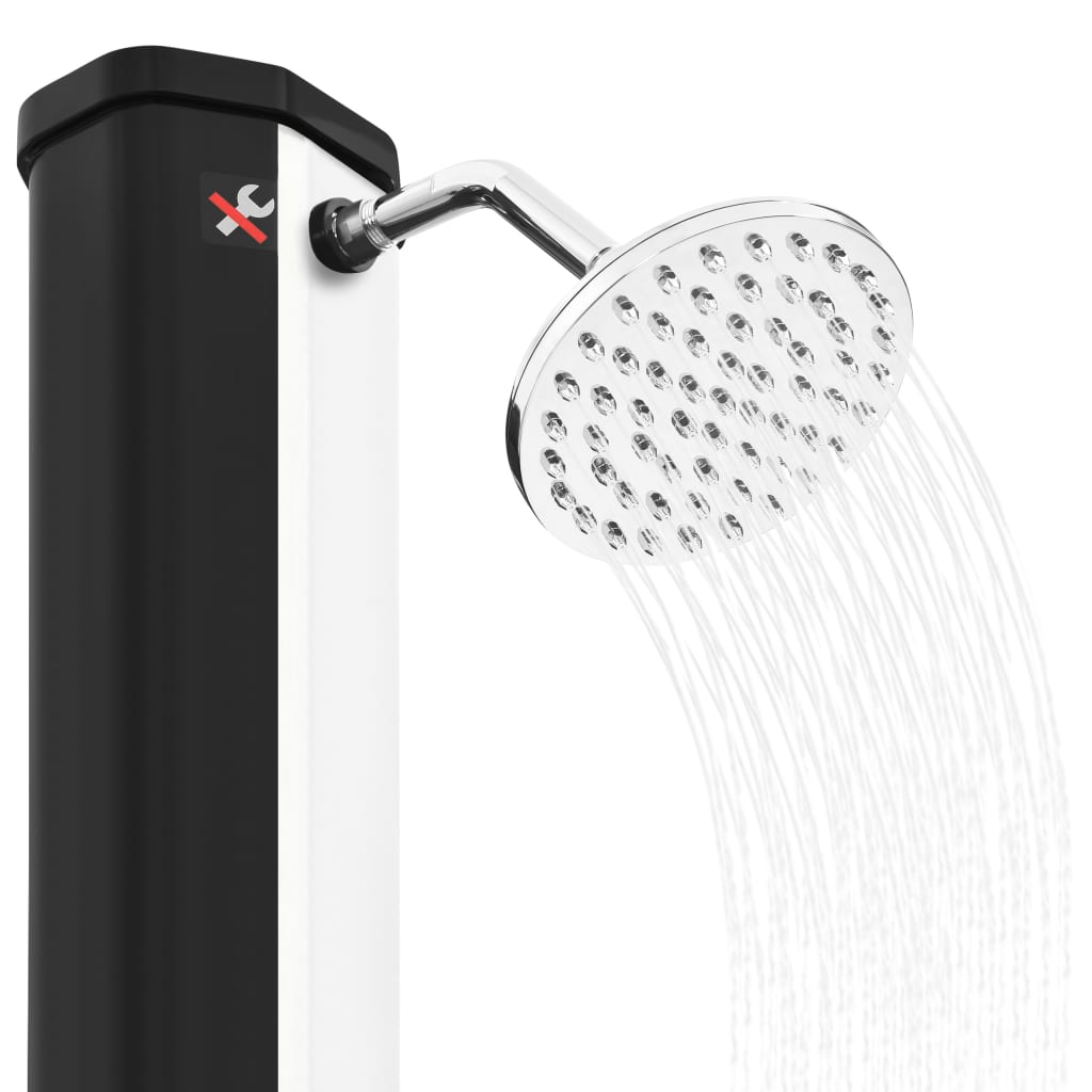 Chuveiro solar de exterior c/ cabeça e torneira 35 L