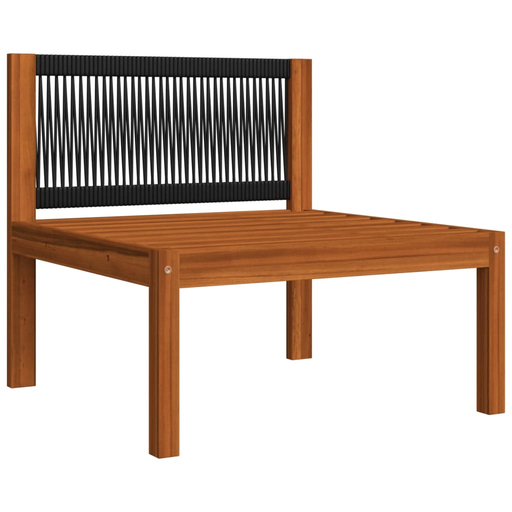 10 pcs conjunto lounge jardim c/ almofadões acácia maciça creme