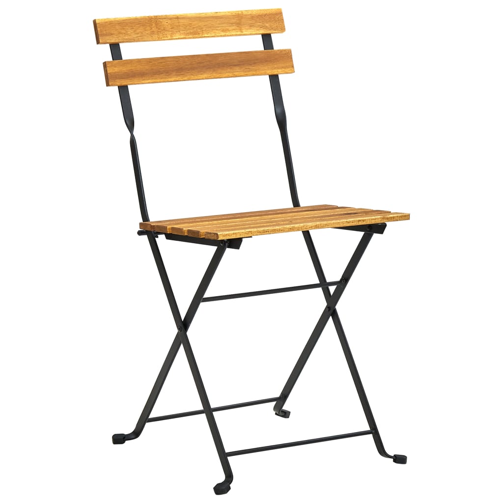 7 pcs conjunto dobrável de jantar p/ jardim acácia maciça