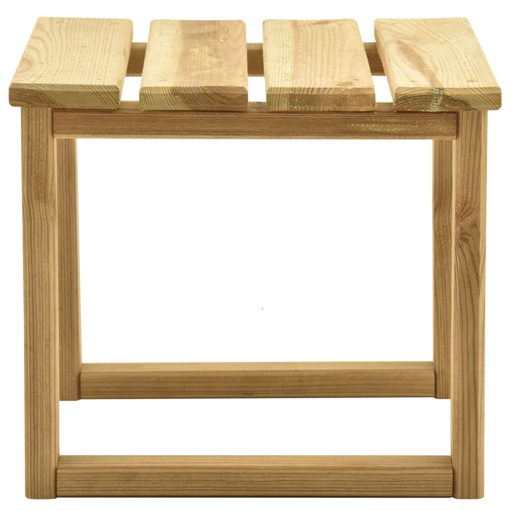 Garden sun lounger with table in impregnated pine wood
