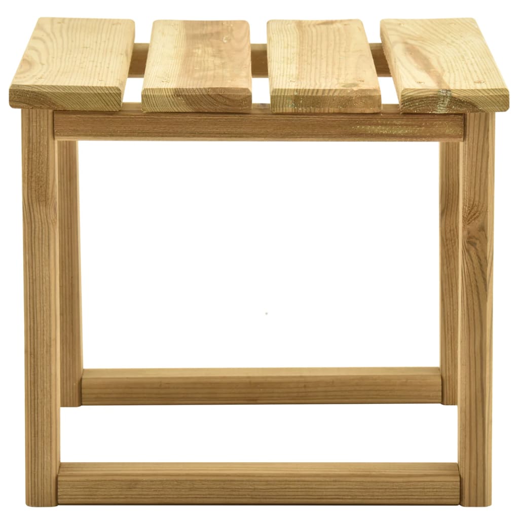 Garden sun lounger with table in impregnated pine wood