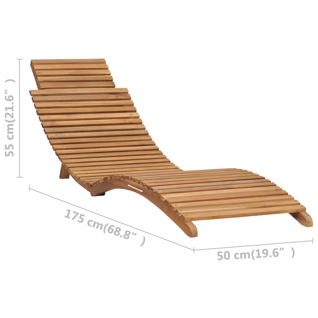 3 pcs folding garden lounge set solid teak wood