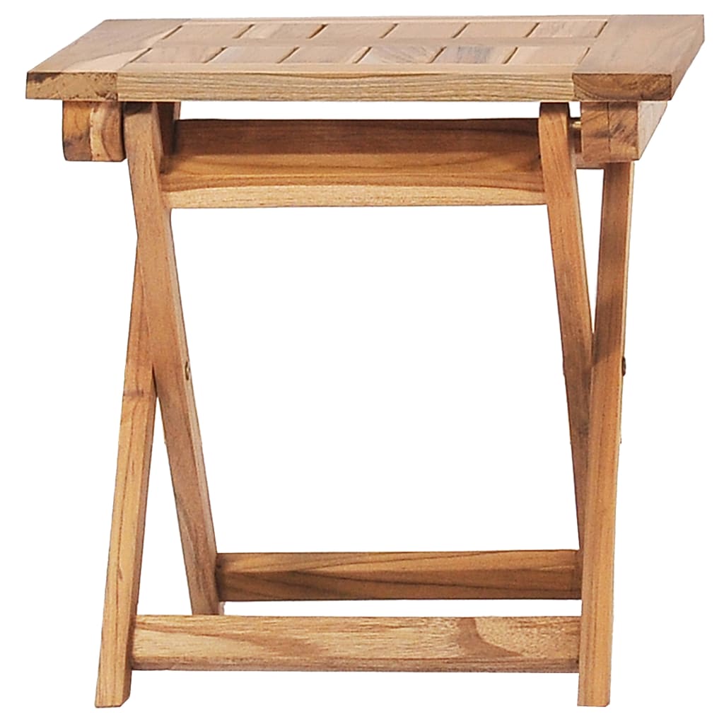 Garden chairs with footrests and solid teak table