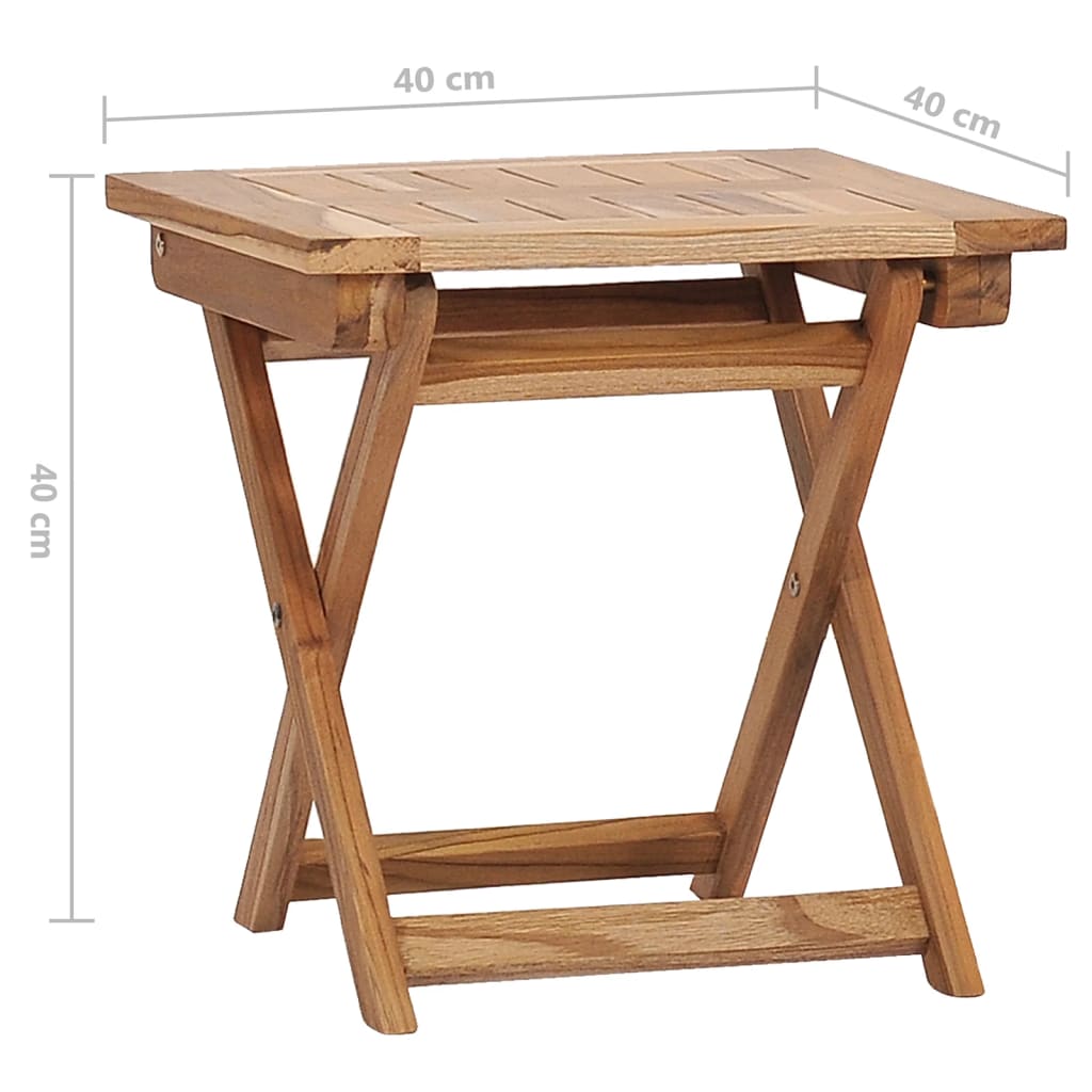 Garden chairs with footrests and solid teak table