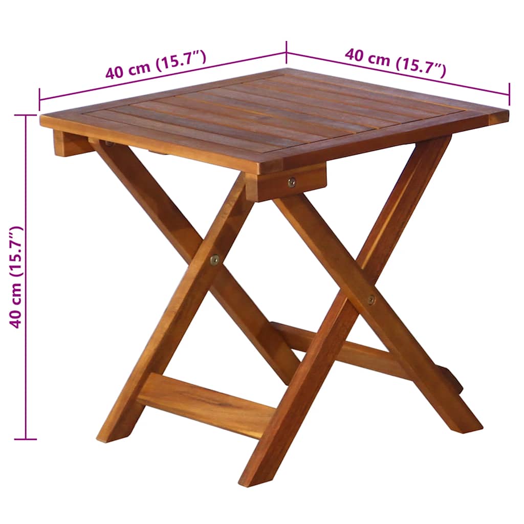 Espreguiçadeira de jardim com mesa e almofadão acácia maciça