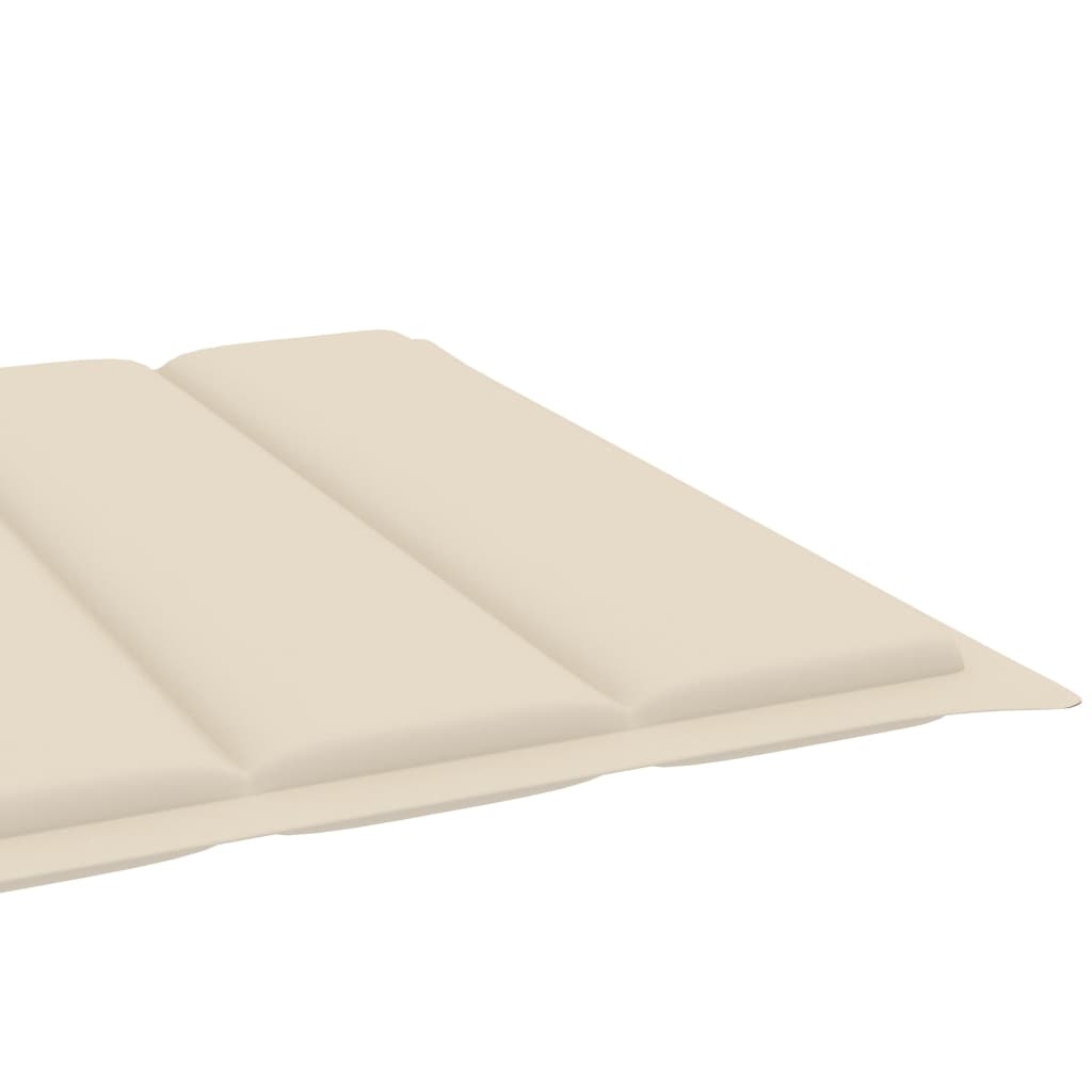 Bamboo sun lounger with cushions for 2 people