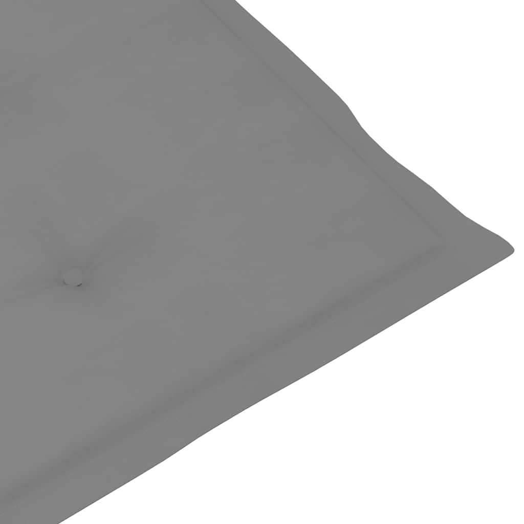 Outdoor sun lounger with footrest and solid acacia cushion