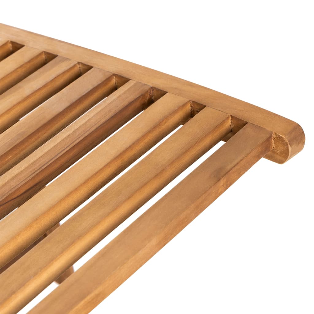 Solid teak wood sun lounger