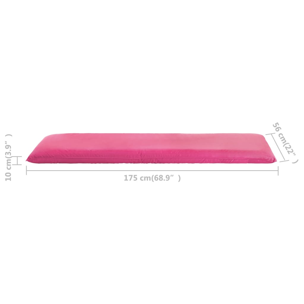 Espreguiçadeira dobrável tecido oxford rosa