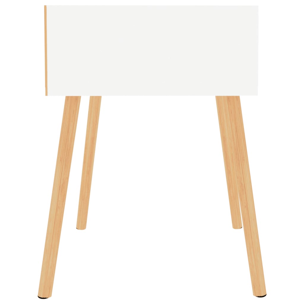 Mesas de cabeceira 2 pcs 40x40x56cm derivados de madeira branco