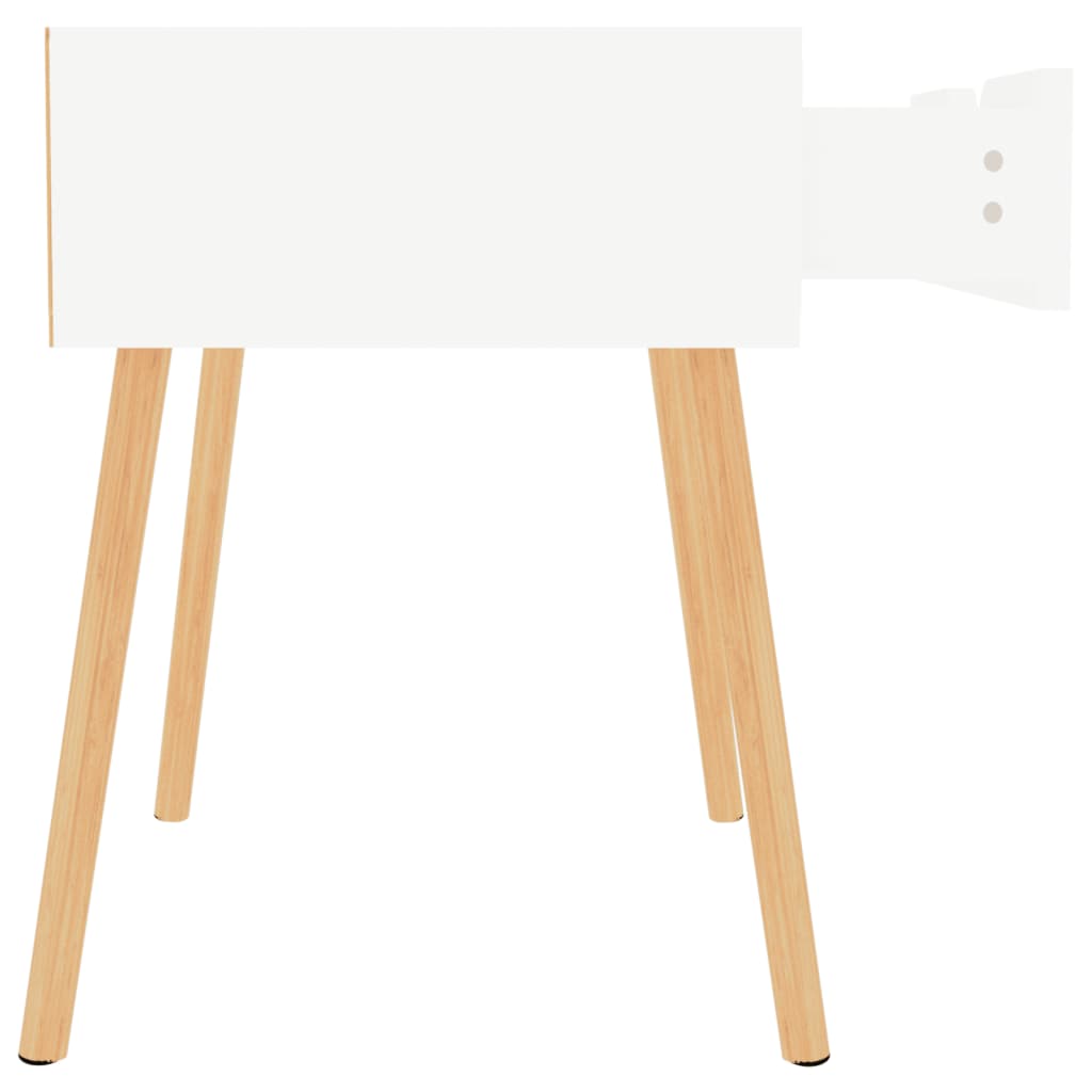 Mesas de cabeceira 2 pcs 40x40x56cm derivados de madeira branco