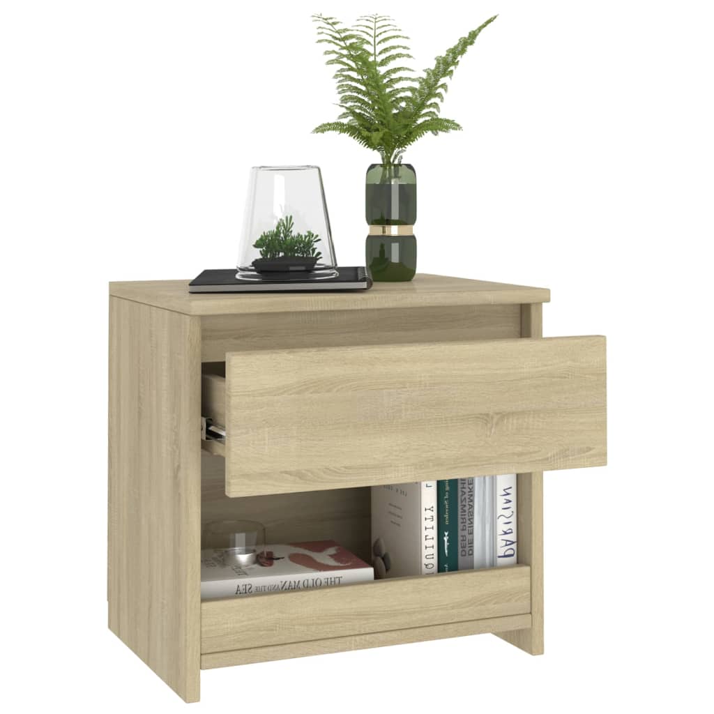 Bedside table 40x30x39 cm plywood Sonoma oak