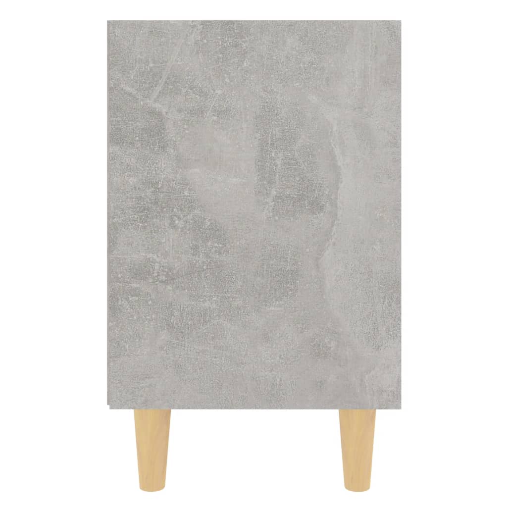 Bedside tables with solid wood legs 2pcs 40x30x50cm grey cim.