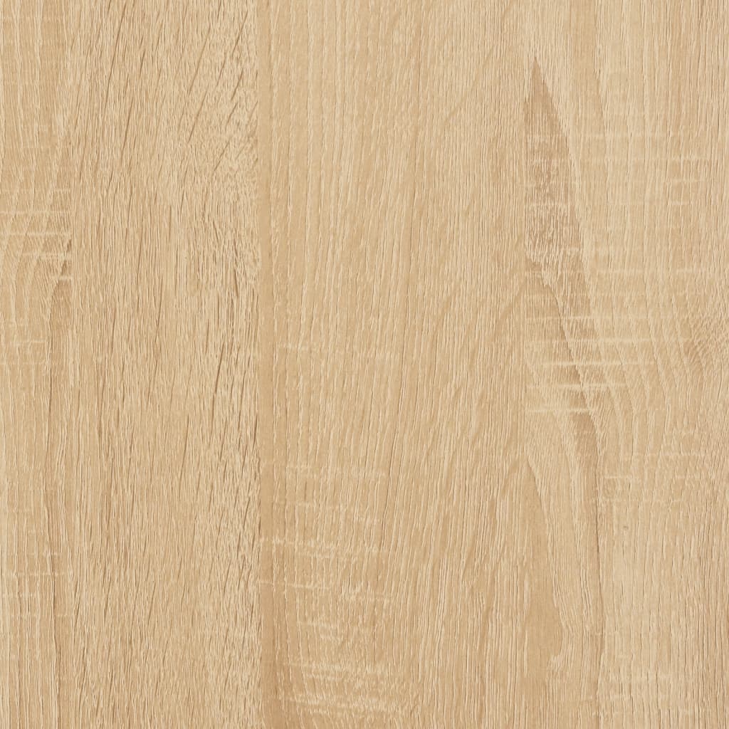 Bedside table with metal legs 40x35x69cm Sonoma oak