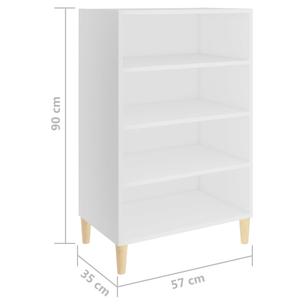 Aparador 57x35x90 cm contraplacado branco