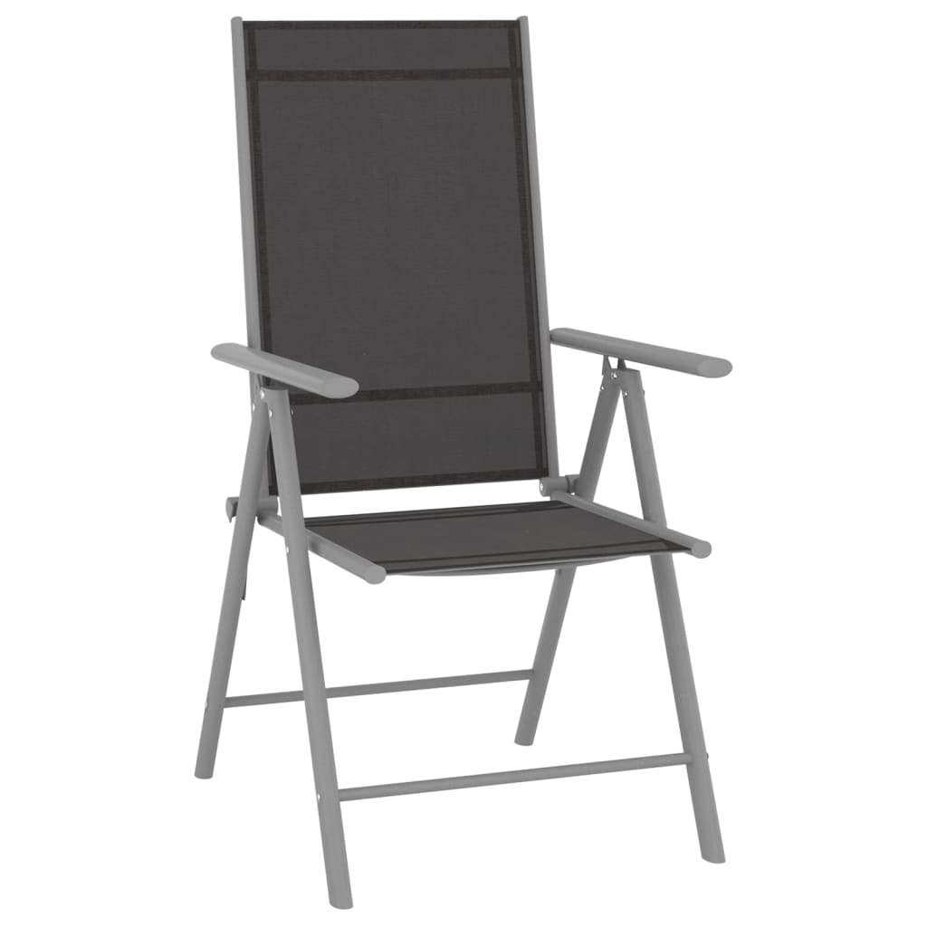 10 pcs conjunto de jantar para jardim preto e prateado